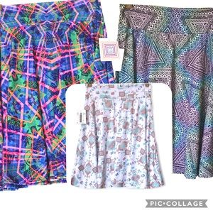 Set of 3 -Lularoe Azure Kids Sz 12 Skirts ❤️